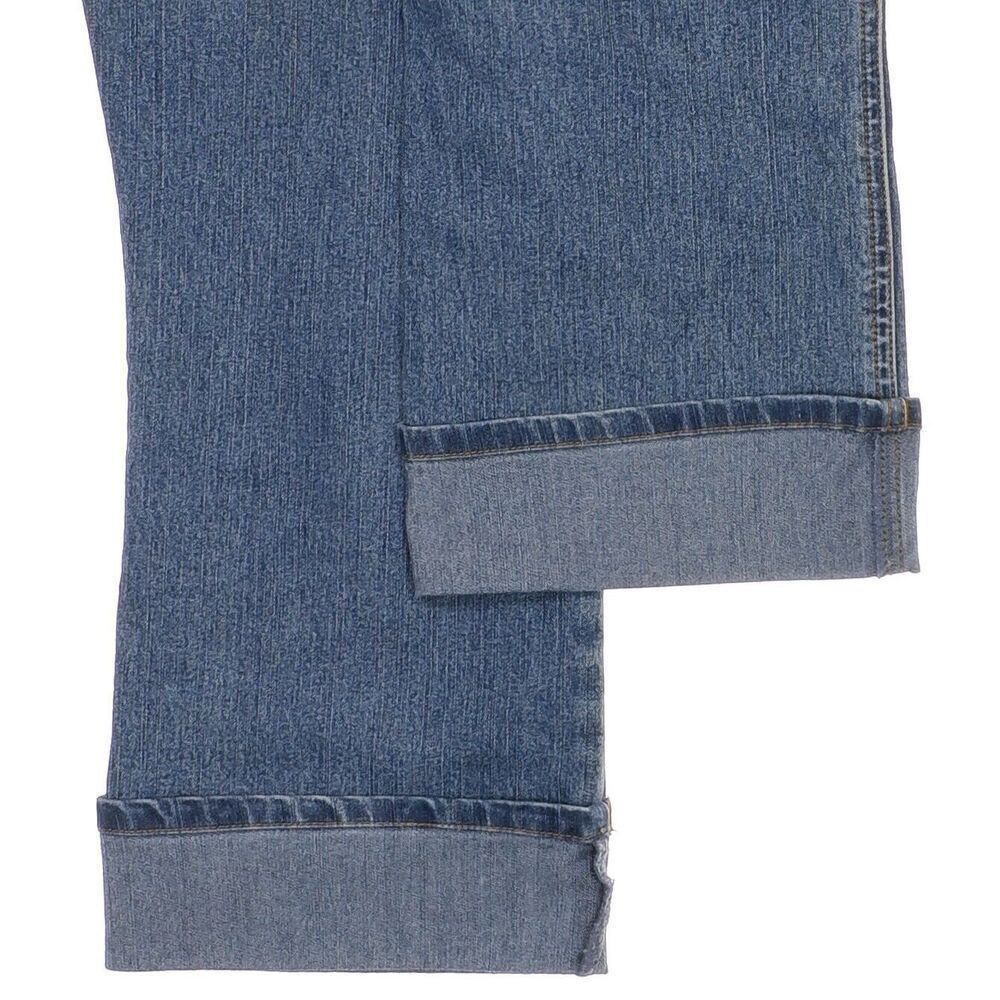 La Blues Jeans Womens Size 10 Blue Cropped Cuffed Denim Stretch Measures 30 x 24 - Picture 6 of 9
